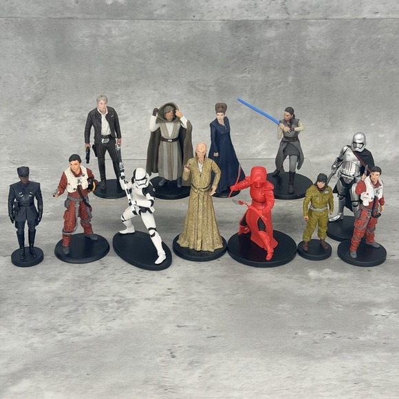 Disney Other - Star Wars PVC Action Figure Set Cake Toppers Deluxe Figurines Lucas Film lot 4"